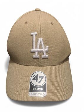 47 Los Angeles Dodgers Tan Cap with White LA Emblem